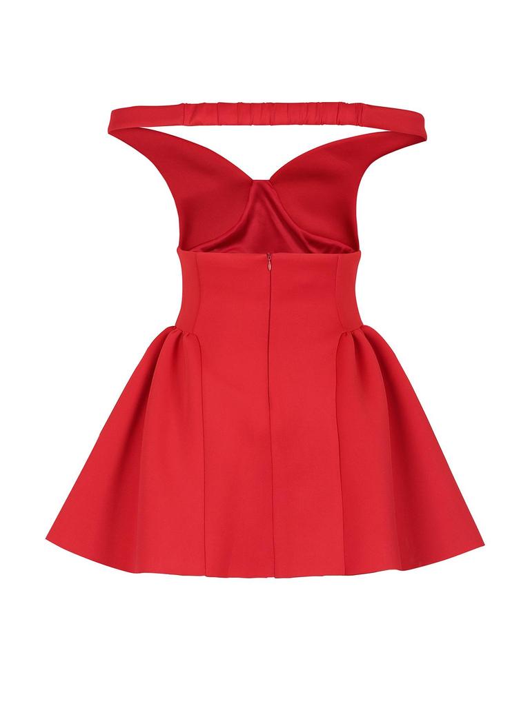 European & American Women's Sexy V-Neck Puff Sleeve Party Dress - Summer Nightclub Style