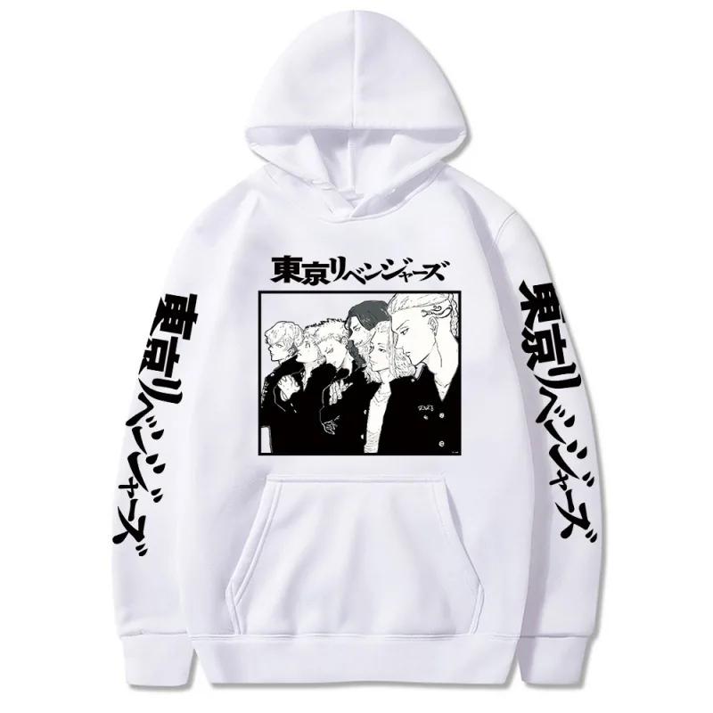 Anime Tokyo Revengers Mikey Printed Hooded Autumn Fleece Comfortable Hoodies Plus Size Sweatshirt Harajuku Streetwear