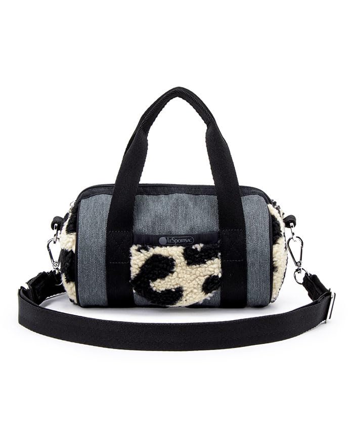 

Official Shoulder Bag DENIM ROLL Black Sherpa [LeSportsac] BAG/1586 Women s Denim/Leopard