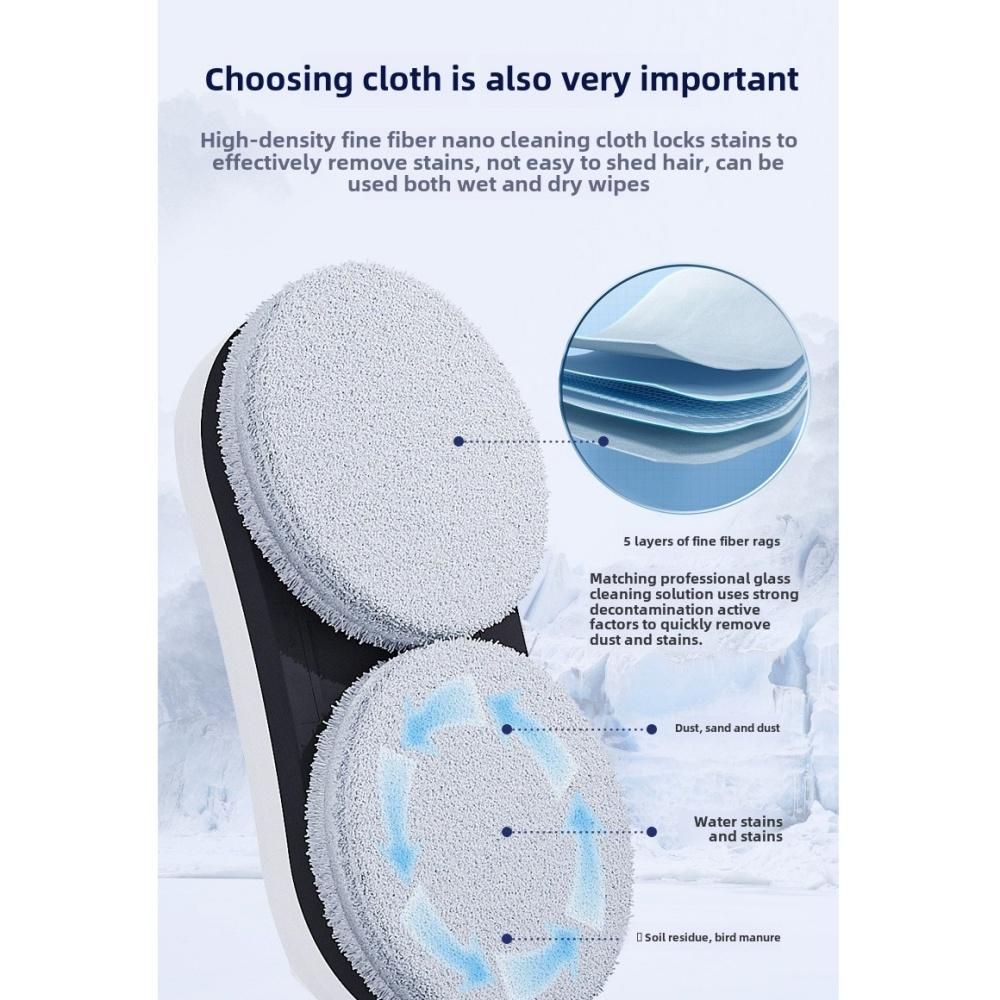 Smart Window Cleaning Robot with Ultrasonic Spray Strong Suction