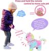 Interactive Lifelike Walking Toy Cat for Kids, Touch&Voice Controlled Remote with Leash, Wags Tail, birthday Christmas Gift
