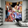 Bleach Wall Tapestry Aesthetic Wall Hanging Printed Fabric Blanket Decorative Tapestries for Bedroom Living Room Home Decor