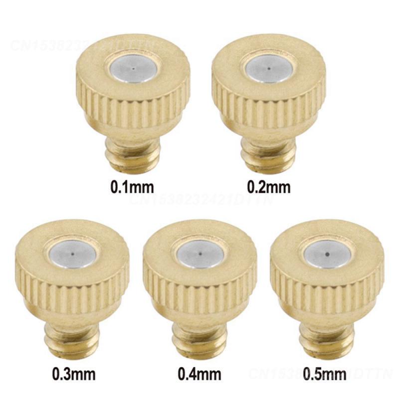 2/3/4PCS Brass High Quality Long-lasting Low Pressure Spray Atomizing Nozzle Humidifier High Performance Cooling Durable
