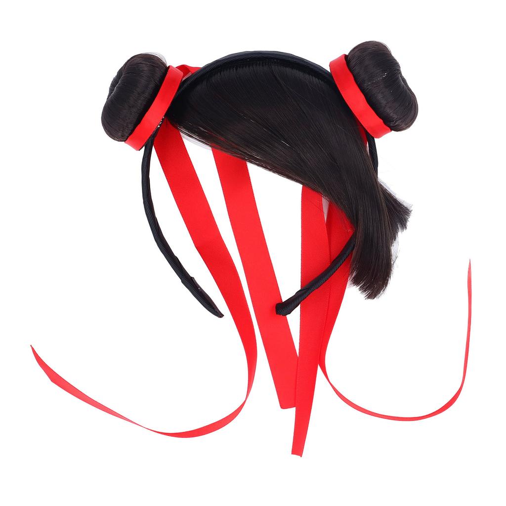 Haustierperücke Nylonfaser Lustig Niedlich Katze Hund Cosplay Perücke Kopfbedeckung für Halloween Weihnachtsfeiern