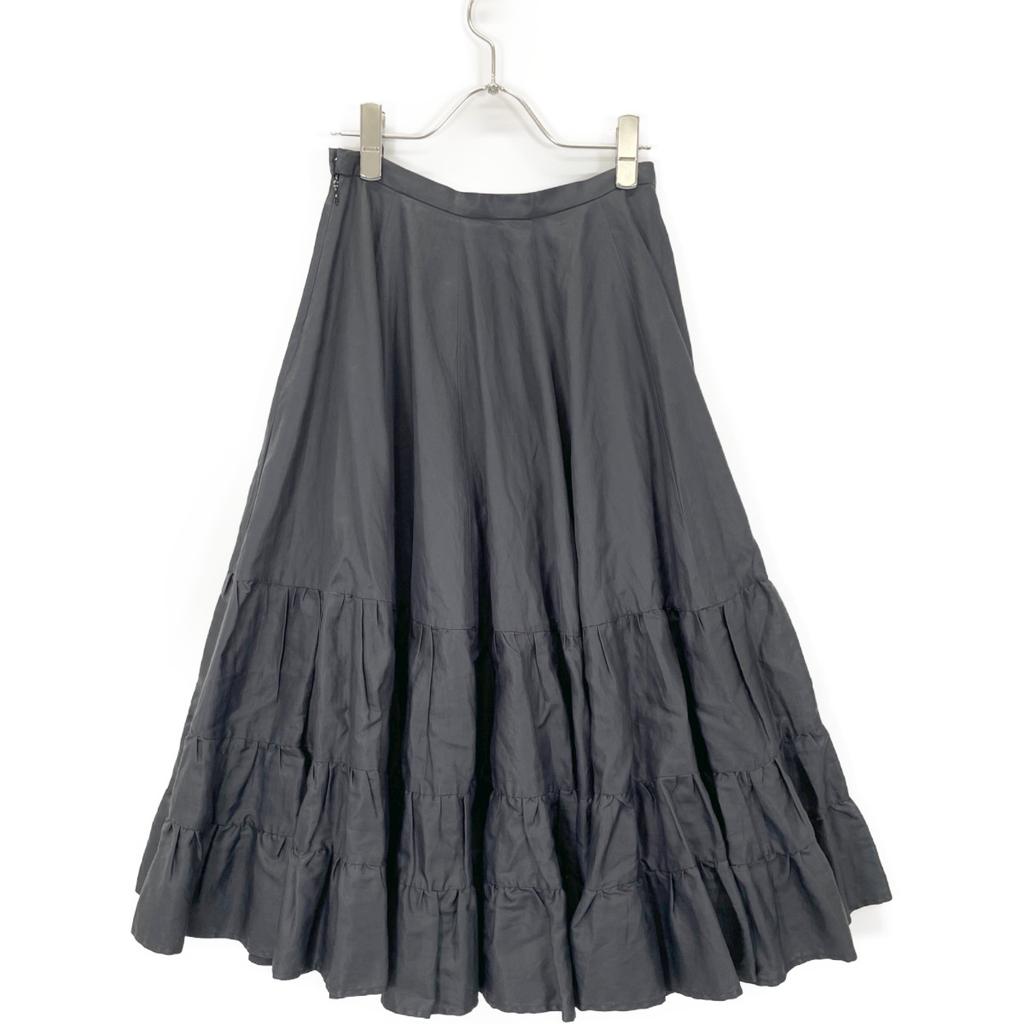 MADISON BLUE MB221-6014 Black Cotton Tea Art Skirt skirt XS blackUsed