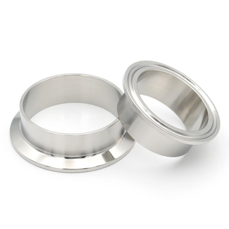 12.7~108mm 0.5"0.75"1"2"3"4" SS304/316 Stainless Steel Sanitary Pipe Fittings Weld Ferrule Tri Clamp Homebrew Flange Connect