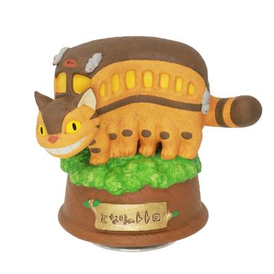 Studio Ghibli My Neighbor Totoro Porcelain Music Box Cat Bus On the Tree 403554 One Size