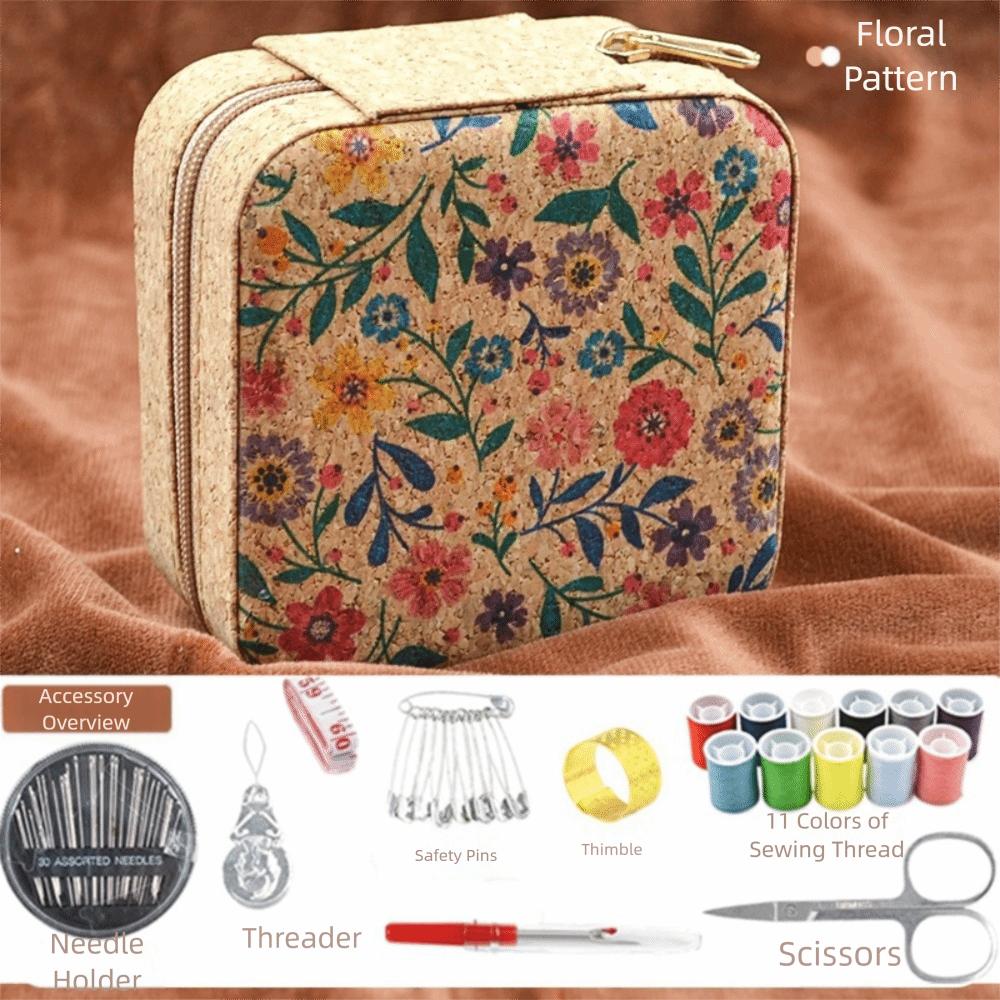 

18Pcs Portable DIY Sewing Set 11 Thread Colors Multifunctional Sewing Box with Storage Box Stitching Thread Set for Quilt Sewing