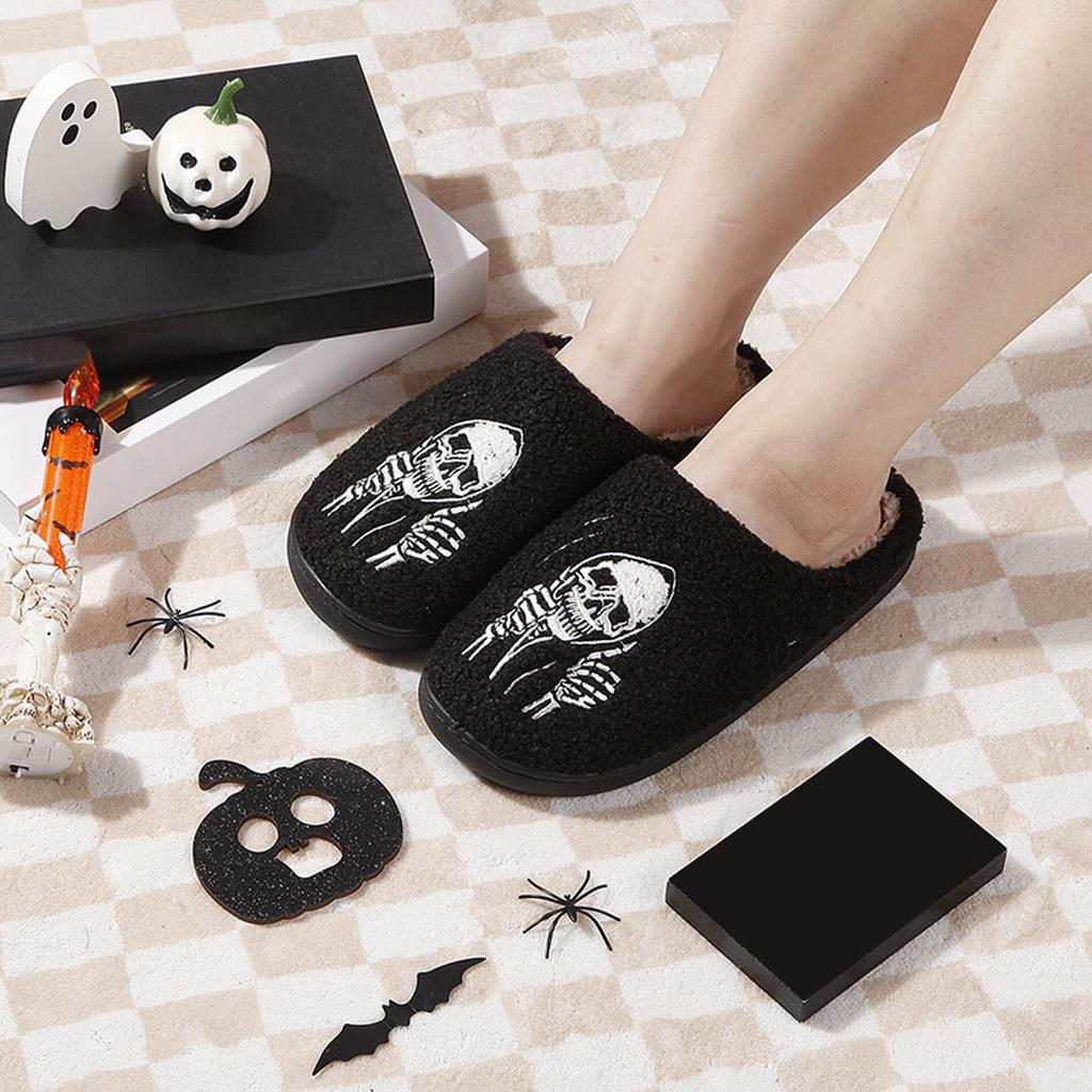 Women's Fuzzy Slippers Band Memory Foam Slippers Open Toe Csual Shoes Slippers Women Slipper Socks with Grippers Size 9-11