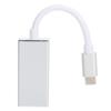 Datenkabel HD Datenübertragungskabel TypC zu DP Adapterkabel USB 3.1 zu DP High Definition Datenkabel(Silber )