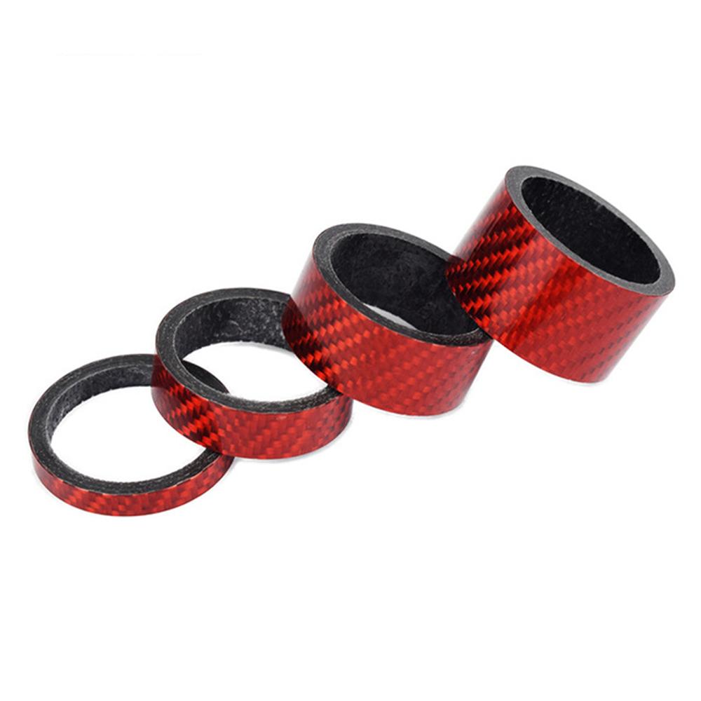 

Carbon Fiber Cycling Parts Front Fork Washer Spacing Pad Bike Headset Ring Bicycle Headset Spacer красный