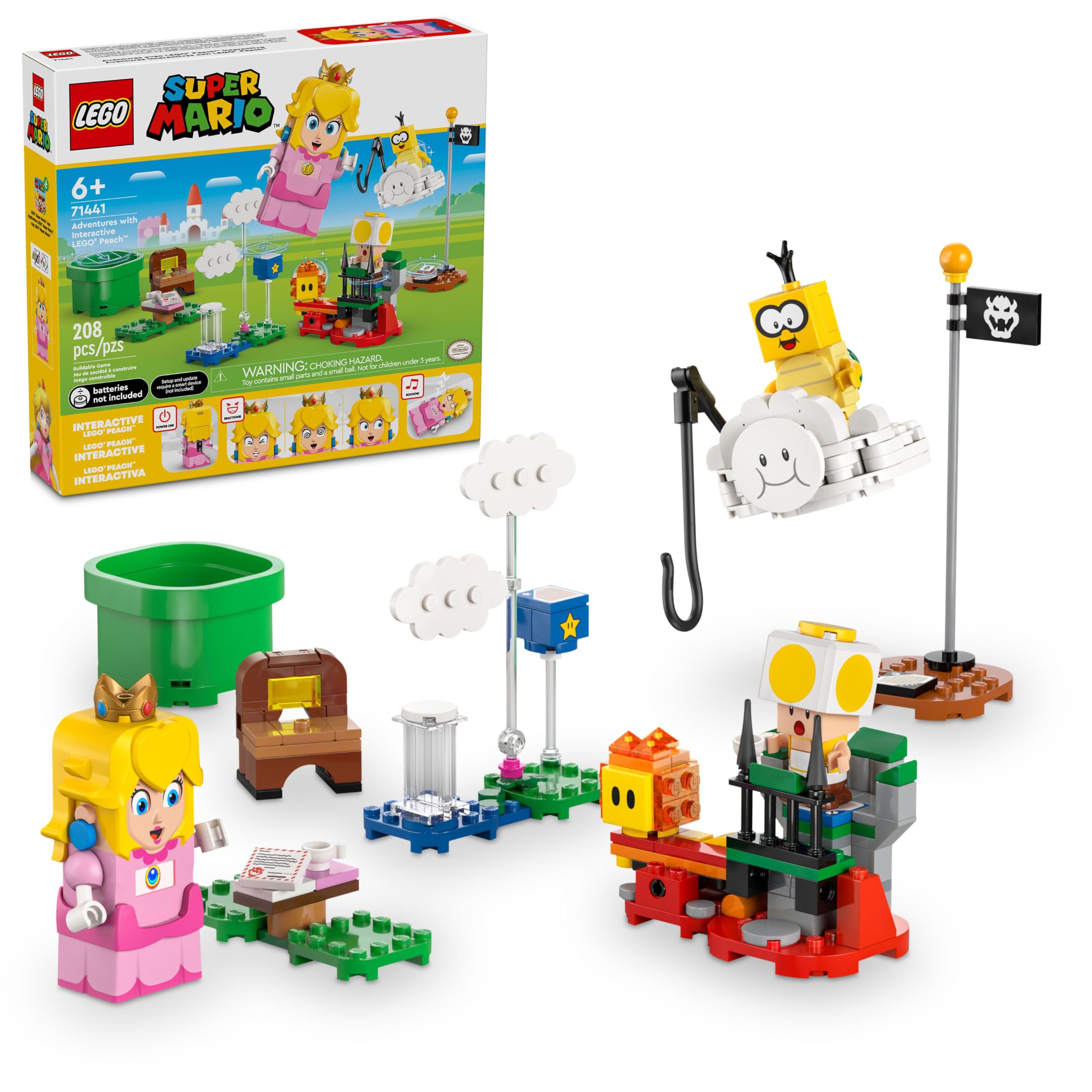 

LEGO Super Mario Peach and Adventure Playset 71441 Building Blocks Educational Toy for Kids 6-9 Years Old Gift Girl Boy