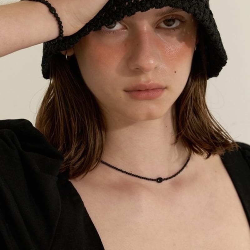 LOVE ME MONSTER Black Onyx Necklace