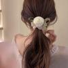 Girls For Women Rose Flower Hair Scrunchies Ponytail Holder Korean Style Hair Rope Women Hair Ring