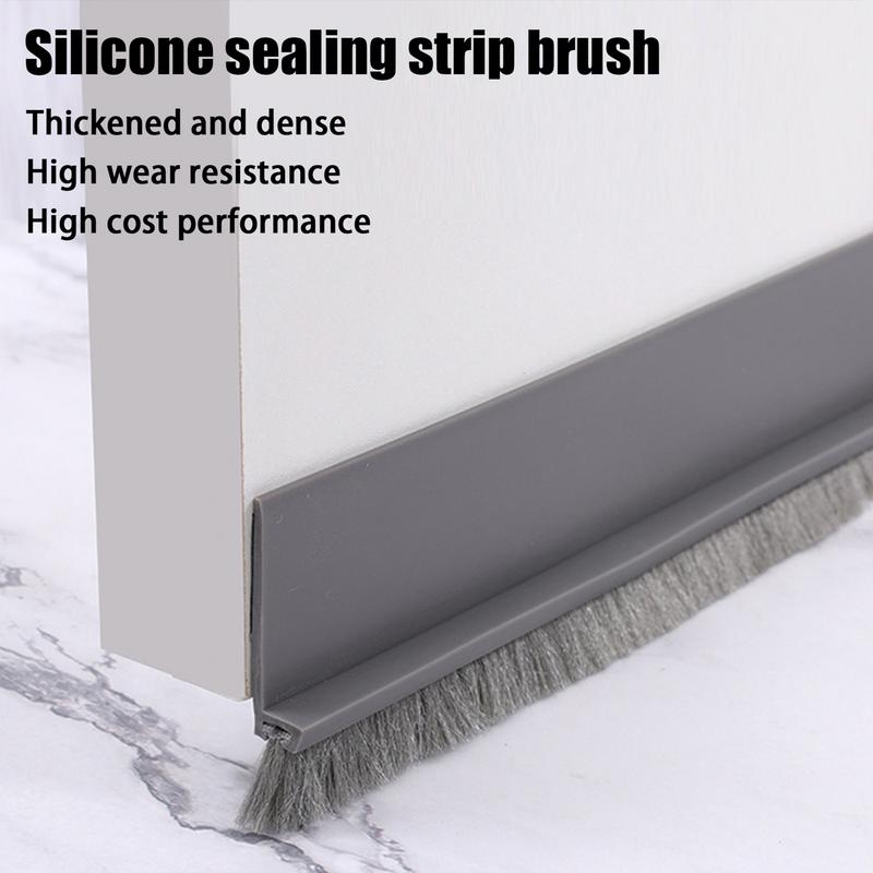 Door Weather Stripping Waterproof Bottom Sealer Draft Stopper Flexible Weather Stripping Window Sealer Draft Blocker For Living