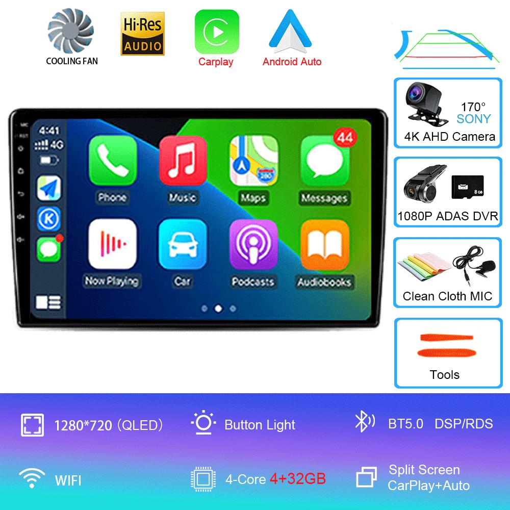 For VW/Volkswagen Golf Polo Tiguan Passat B7 b6/SEAT Leon Skoda Octavia Alhambra 2013 Radio GPS Android 14 Car Multimedia Player