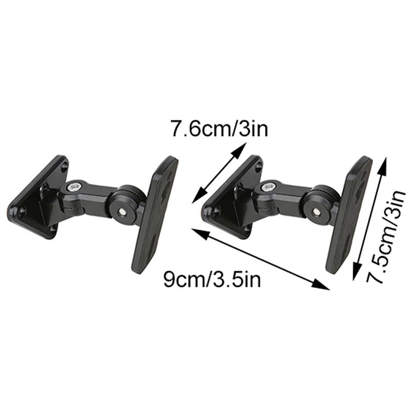 GU15 Universal Speaker Wall Bracket 304 Stainless Steel Audio Stand Hanger Load 15kg/33lbs Sound Box Rack for Speaker Mount