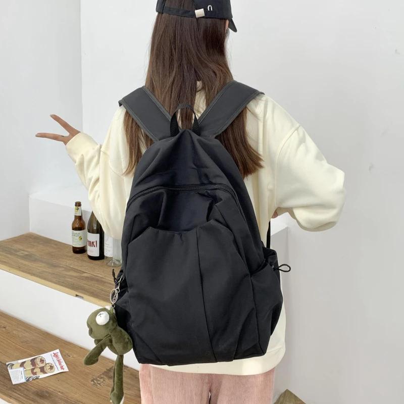 Nylon-Rucksack mit mehreren Taschen  praktischer Rucksack  Partnerlook  hohes Fassungsvermögen  schlicht  vielseitig  Persönlichkeit  neu