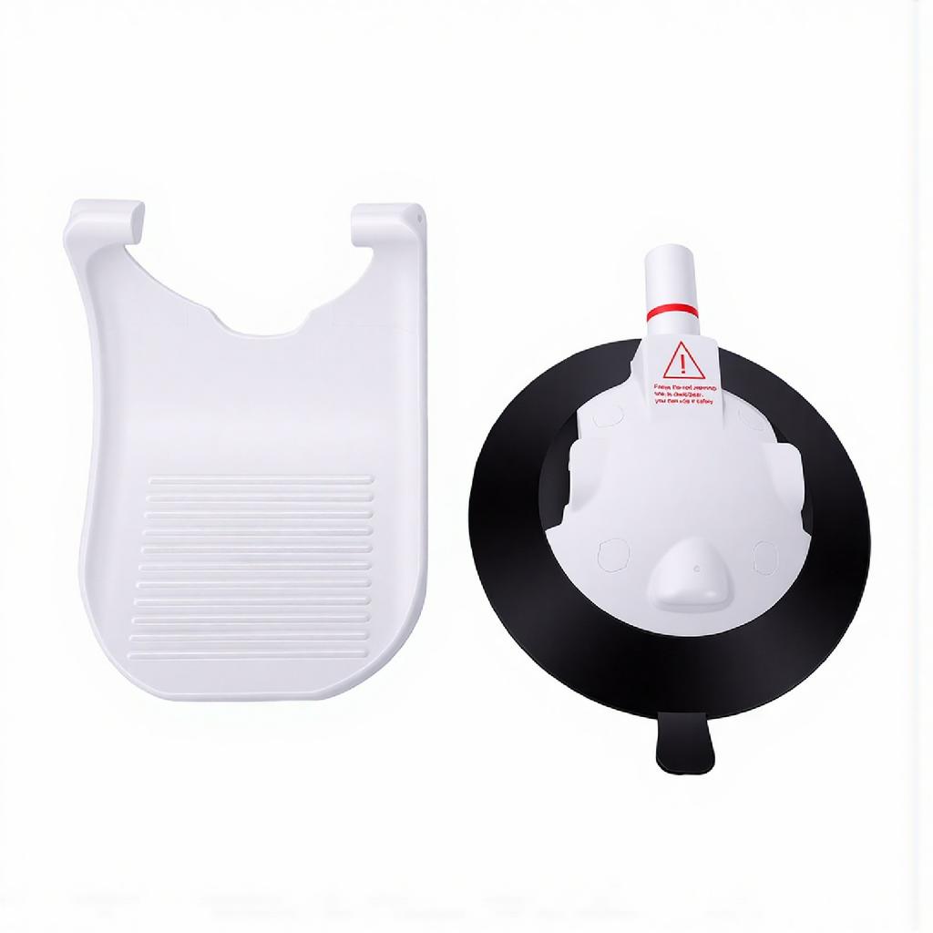6 Inch Shower Foot Rest with Suction Cup for Shaving Legs Anti Slip Shower Pedal No Drilling with Safety Red Line