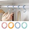 4Pcs Hanging Railing S Hanger Punch Free Clothes Handbag Hook Versatile S-Shaped Hooks  Home