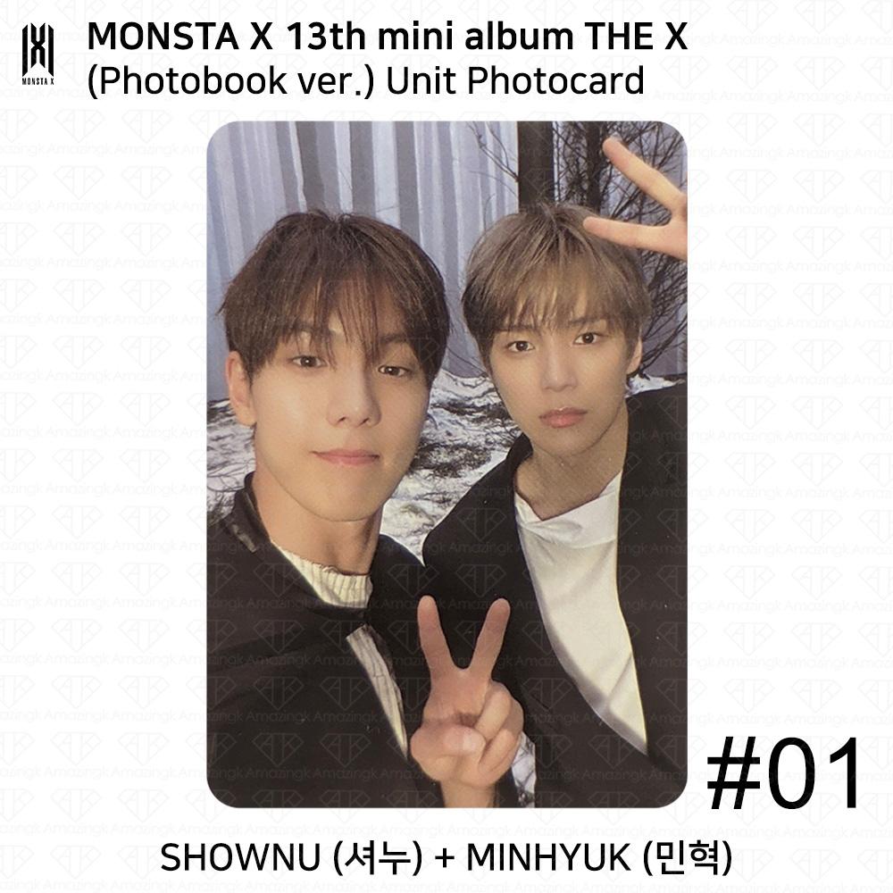 Monsta X The 13th Mini Album THE X Photobook Ver UNIT Bookmark Official Photocard