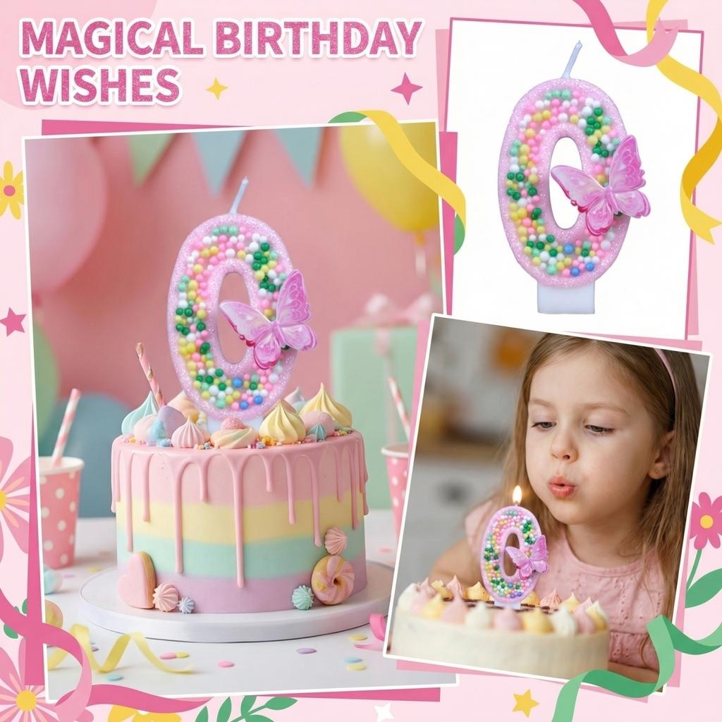 Fashion Cartoon Creative Birthday Candles Party Digital Candles