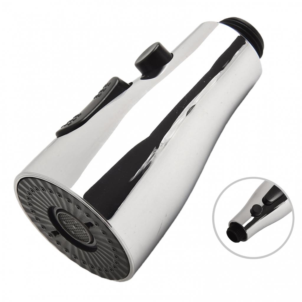 Spare Replacement Tap Spout Kitchen Faucet Shower Head with Brushed Treatment