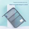 Deli L-Shaped A4 Mesh Zipper Subject Document Bag