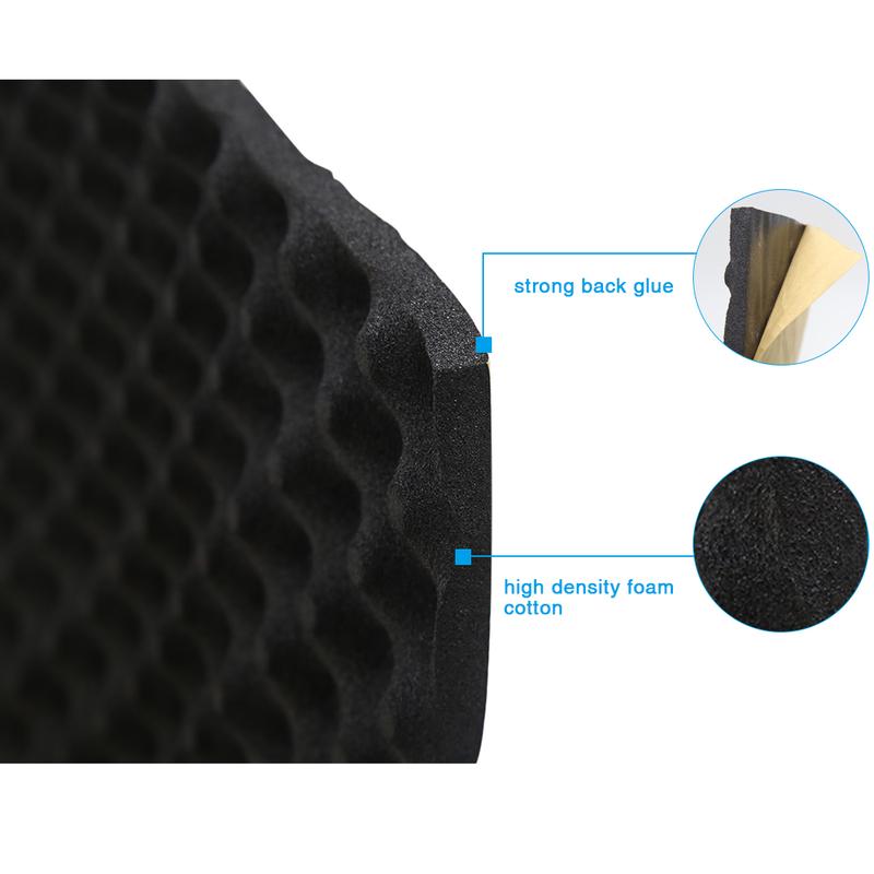 X Autohaux 2-10mm Thickness Car Sound Mat Deadener Heat Auto Noise ulation Deadening Mat Closed Cell Foam Sticker 100-500CM