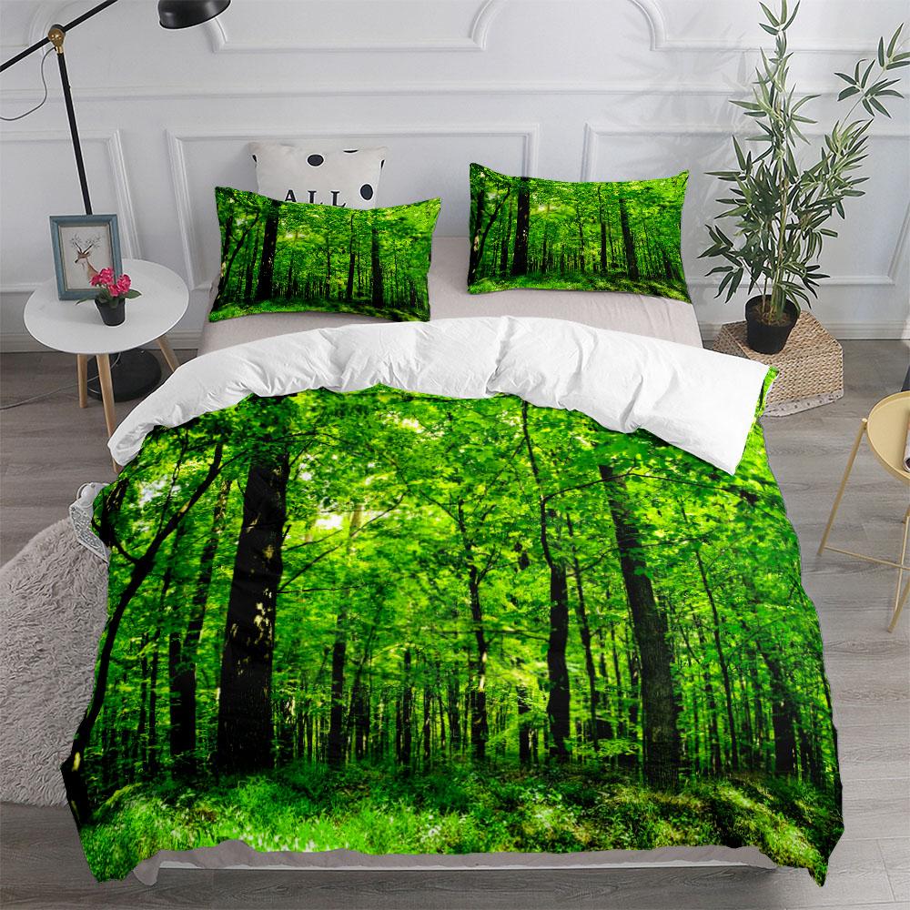 

Комплект постельного белья Cottagecore Forest Roads King Queen Double Full Twin Single Size Duvet Cover Pillow Case Комплект постельного белья 140x210cm