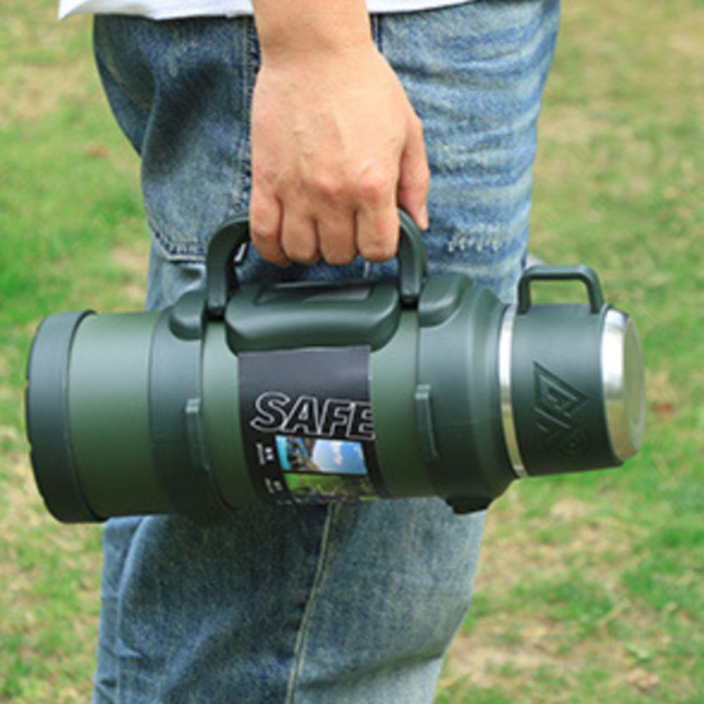 Großes Fassungsvermögen Camping Thermoskanne 316 Edelstahl Isolierter Wasserbehälter Sportflasche Outdoor