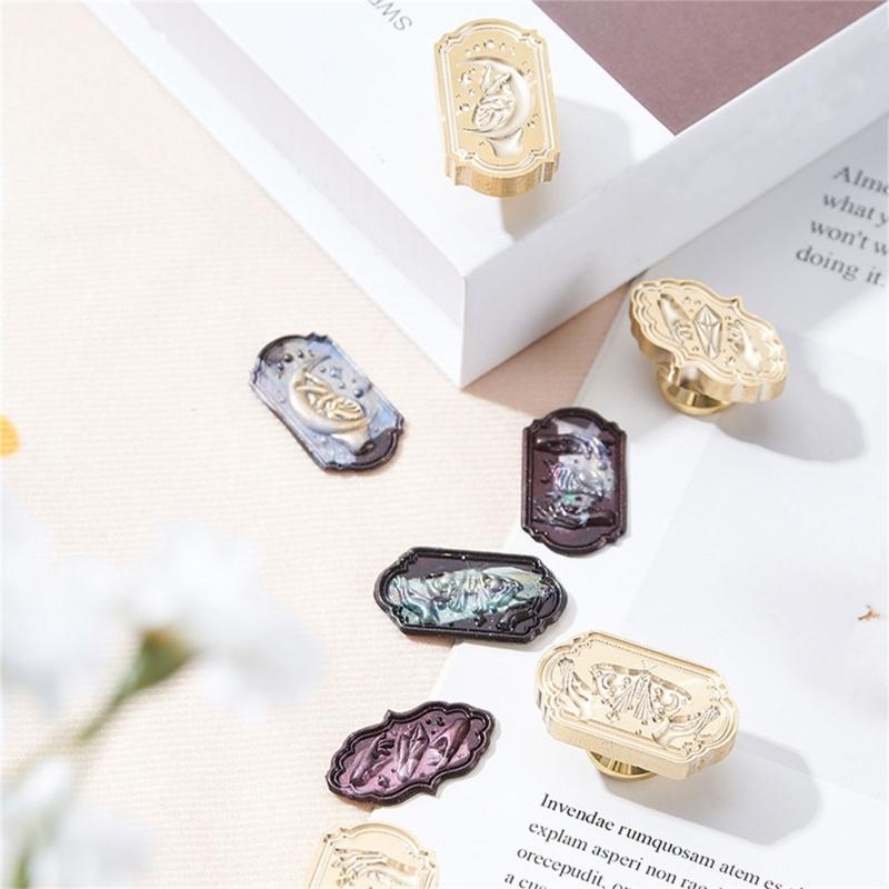 Wax Seal Stamp Head for Valentine Card Wedding Invitation Envelope, Exquisite Pattern Wax Seal Stamp Head