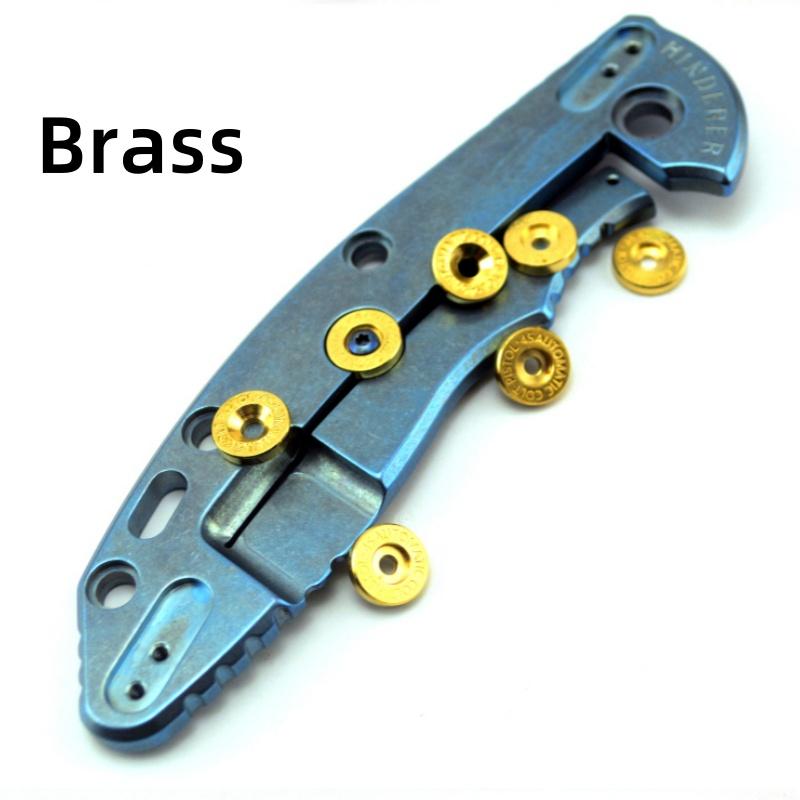 10pcs Brass / Titanium Alloy Knife Lockbar Stabilizer Thumb Push Screws For Rick Hinderer XM18 Strider SMF SNG ZT0620 ZT0562