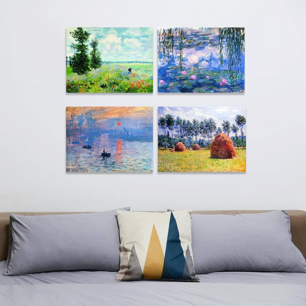 Muzagroo Art DIY Diamond Painting Kit for 5D Diamond Art Kit for Diamond Painting by Monet Diamond Arts and Crafts for Living Wall Art Set Adults,