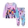 Children's Fashion Suit Skirt Round Neck Long Sleeve Top Pants