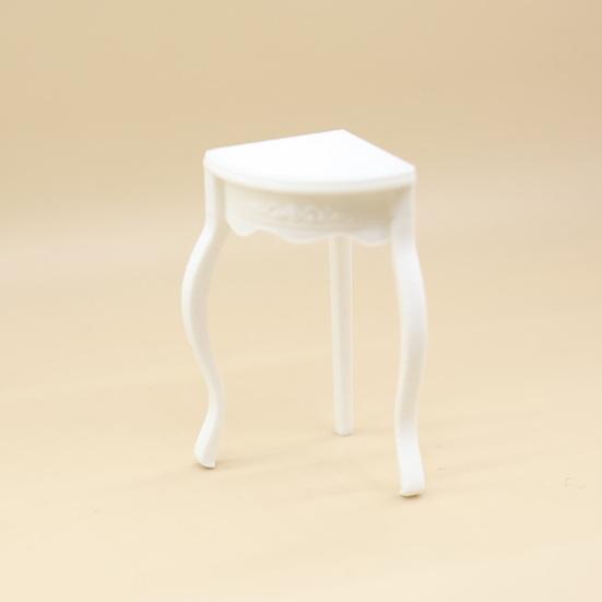 Miniature Corner Coffee Table 46034 Scale Realistic PLA Model Imaginative Play Display Furniture