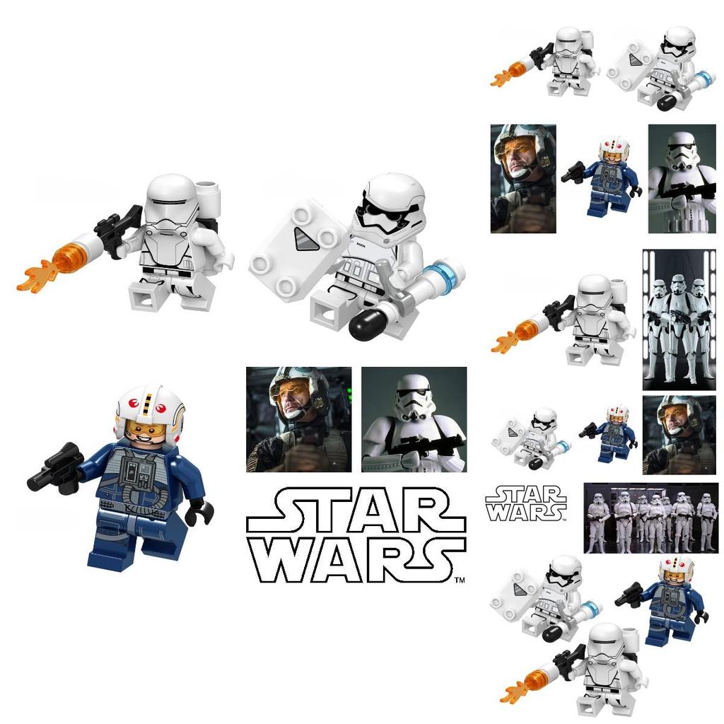 Saco de 10g de Blocos de Construção Miniatura Compatíveis Lego Star Wars C041-048