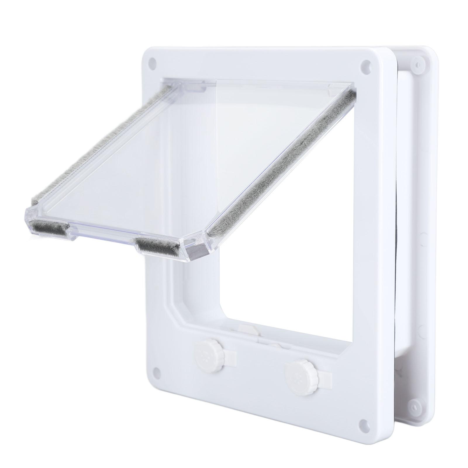 

Pet Door Double Rotary Switch Easy to Clean Strong Construction Long Lasting Use Cat Dog Flap Door L 23.6 X 27cm L