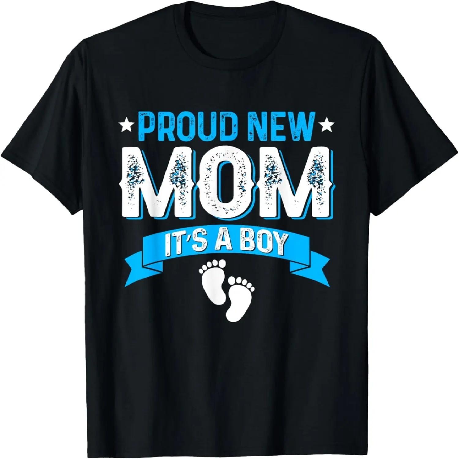 

Funny Family Gender Reveal Proud New Mom It s A Boy T-Shirt XXXXXL різнокольоровий