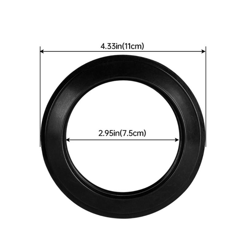 Leak Proof Toilet Seal Rings Heavy Duty Rubber Gasket Universal Fit Long Lasting Toilet Seal for Campers Waste Tanks