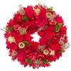 Wreath Red Sleeping Apple Nuts Christmas Holiday Door Decoration S 8425015
