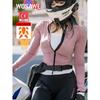 WOSAWE Women Motorcycle Jacket Body Soft Armor Shirt CE Certified Summer Ladies Downhill Motocross Riding Clothing Reflective