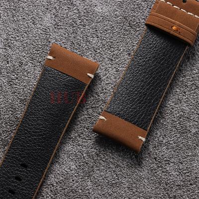 Calfskin Cowhide Bracelet for Omega for Seiko Watch Band 20mm 22mm Universal Soft Strap Dark Brown for Casio for Rolex Wristband
