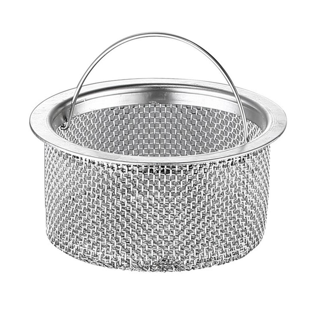 Sink Strainer Stainless Steel Prevent Blocking Kitchen Sink Drain Basket for Home Use
