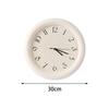 Wall Clock Non Ticking Rustic Modern Decorative Clock Round Time Clock Small Clock for Bathroom Office Bedroom Study Home