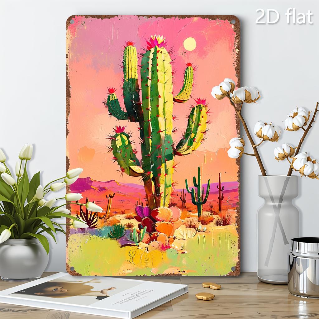 2D Flat Retro Logo - Rustic Indoor/Outdoor Decor, Art Home Office Supplies, Sunset Images