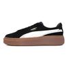 Puma Suede Platform Comfortable Low-Top Sneakers Women sneakers Black White Brown 395225-04