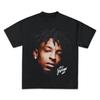 Vtg 21 SAVAGE Für Fans Schwer Baumwolle Schwarz Unisex Alle Größen T-Shirt C389