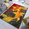 1PC Koi swimming in night sky Pattern Rug Carpets for Bedroom Living Room Sofa Mat Creative Door Mat Cloakroom Home Decor