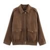 Women'S Suede Texture Loose Casual Fashion Versatile Jacket